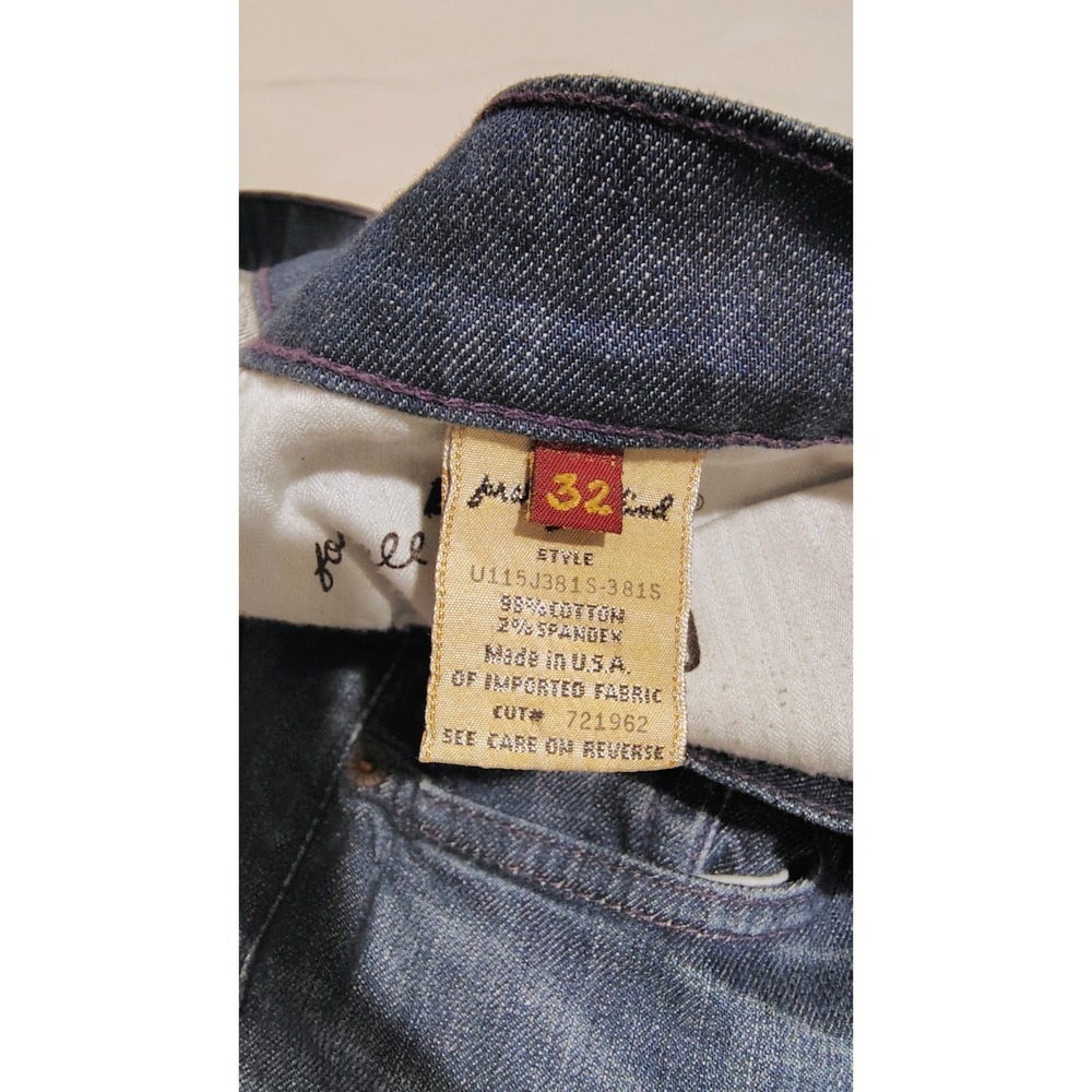 7 For All Mankind Dojo Women Bootcut Flare Jeans Blue Size 32 Mid Rise Denim USA - Picture 8 of 16